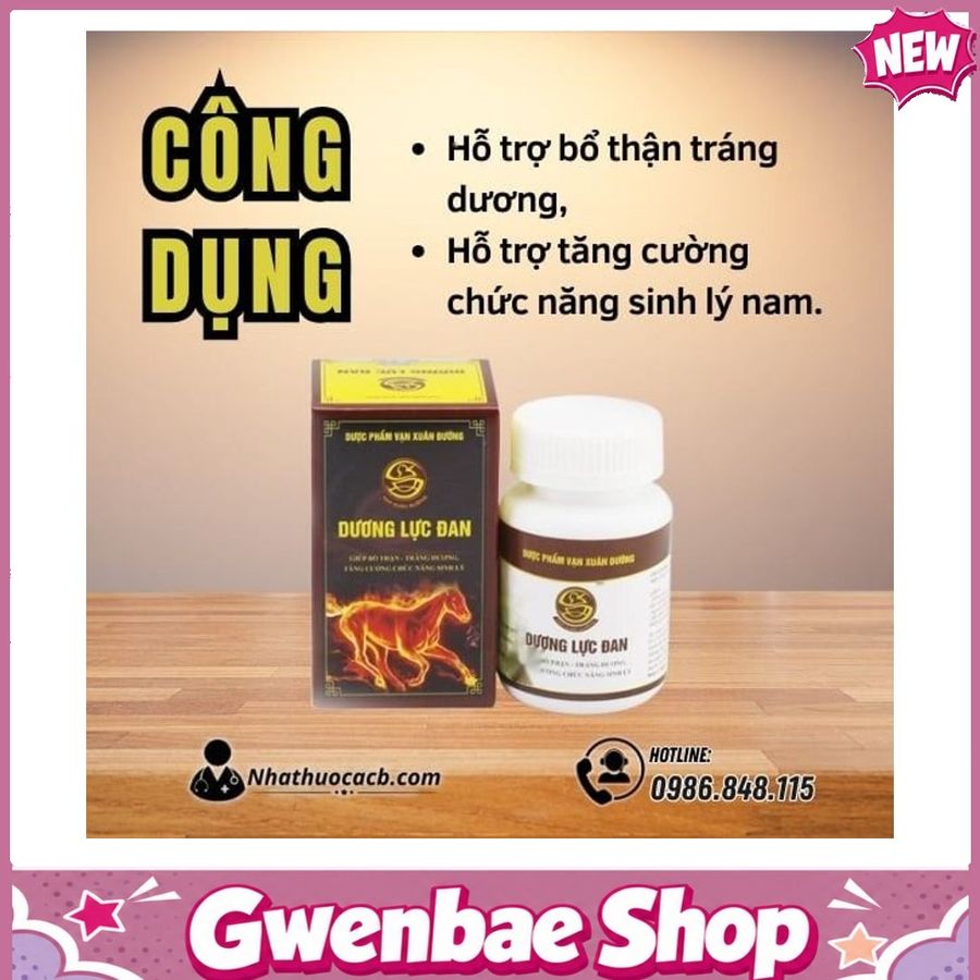 DƯƠNG LỰC ĐAN Bí Quyết Khơi Dậy Bản Lĩnh Phái Mạnh Gwenshop Chính Hãng Bản Tiêu Chuẩn