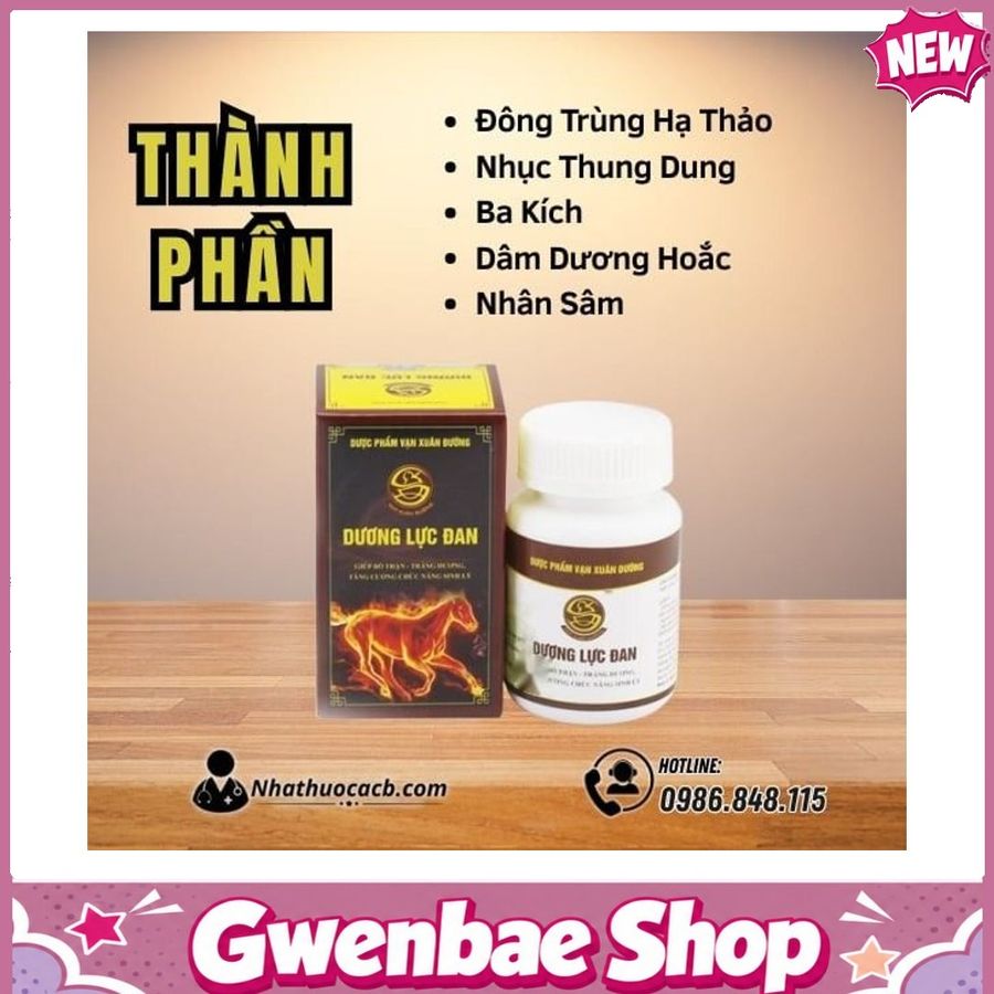 DƯƠNG LỰC ĐAN Bí Quyết Khơi Dậy Bản Lĩnh Phái Mạnh Gwenshop Chính Hãng Loại Tốt