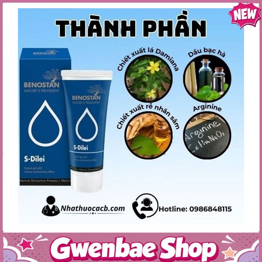 Gel Benostan S-Dilei Bí Quyết Hỗ Trợ Nam Giới Tự Tin Và Bền Bỉ Hơn Gwenshop Chính Hãng Bản Tiêu Chuẩn