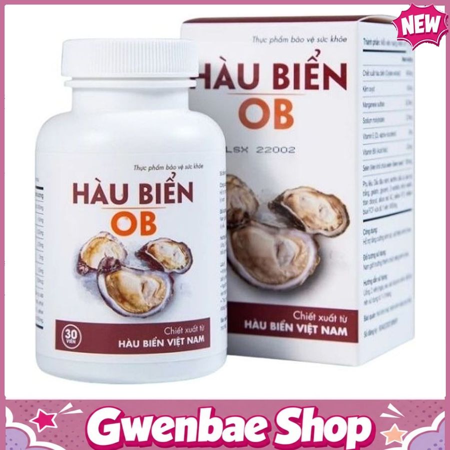 Hàu Biển OB Hỗ Trợ Tăng Cường Sinh Lý Nam Giới 30 Viên Gwenshop Chính Hãng