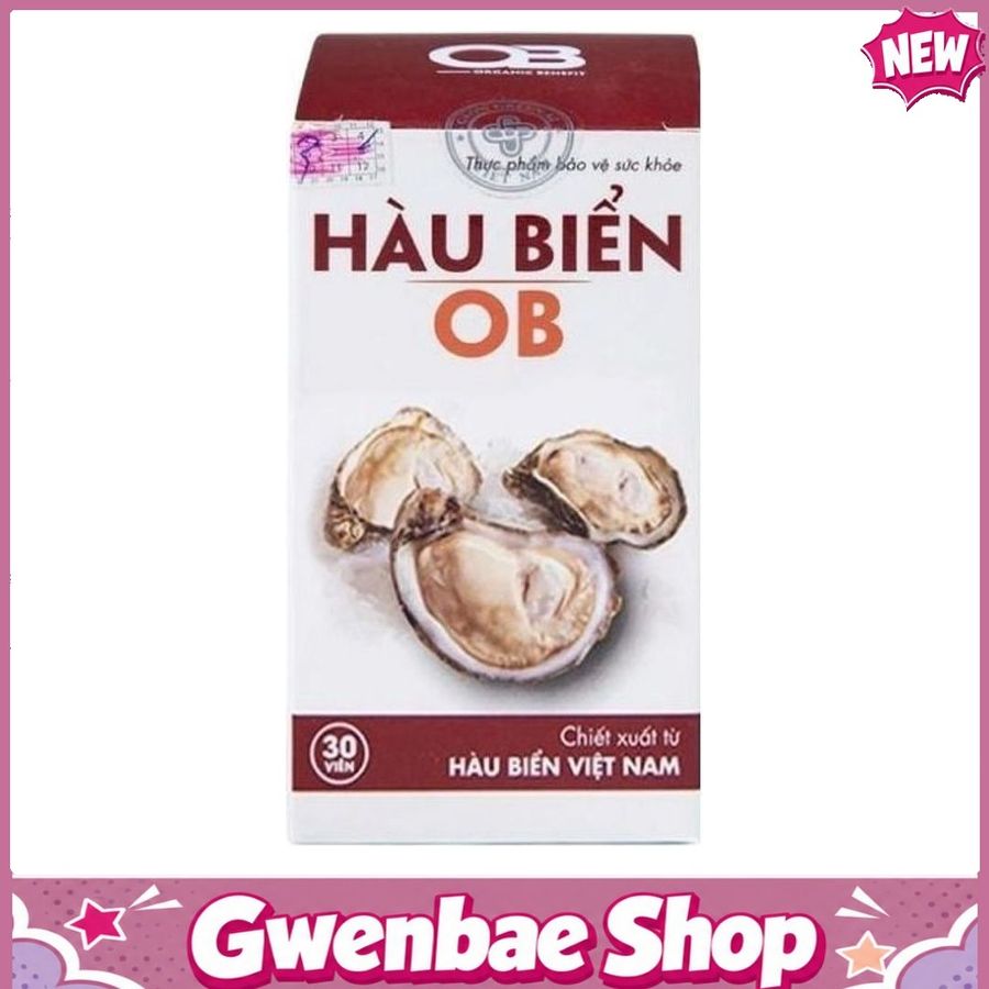 Hàu Biển OB Hỗ Trợ Tăng Cường Sinh Lý Nam Giới 30 Viên Gwenshop Chính Hãng Mẫu Mới
