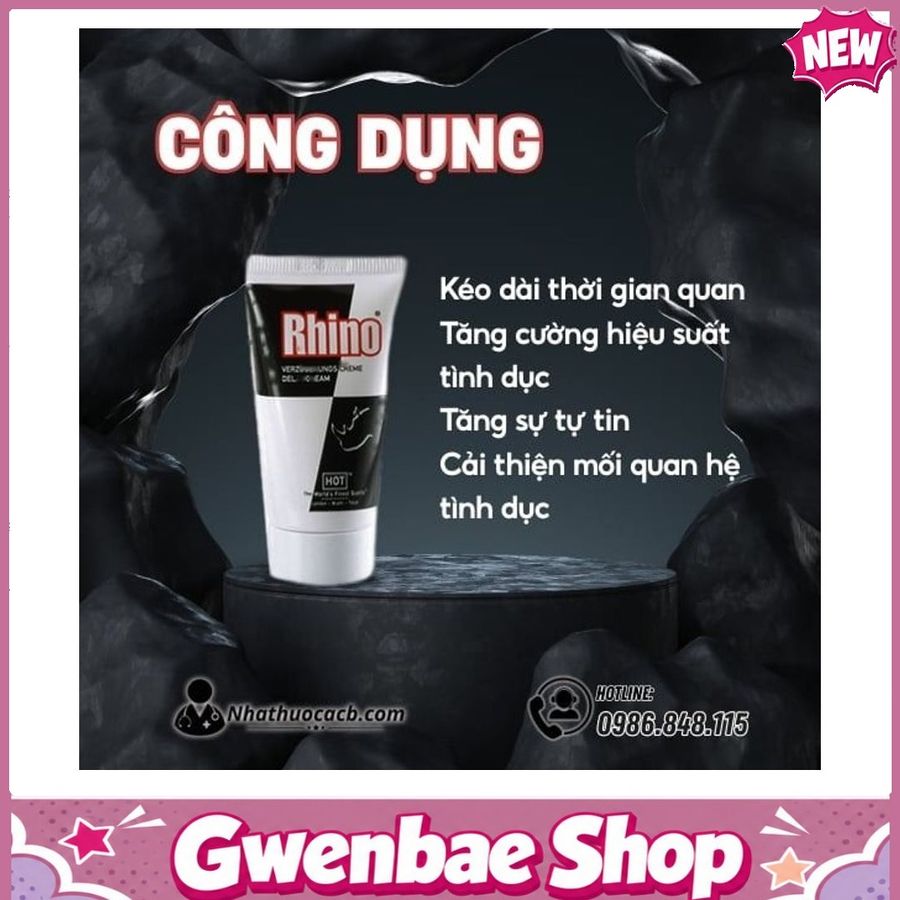 Kem Rhino Bí Quyết Giúp Phái Mạnh Lấy Lại Phong Độ Đỉnh Cao Gwenshop Chính Hãng Bản Tiêu Chuẩn
