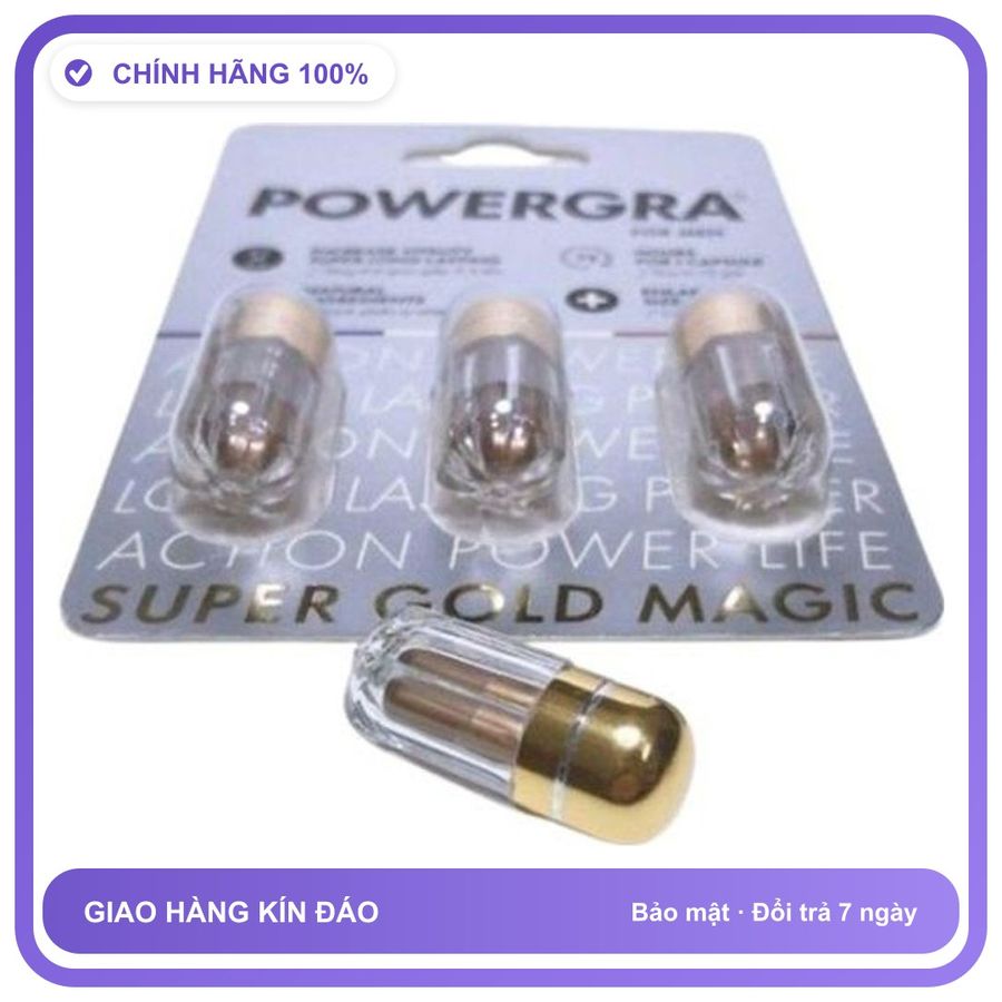Powergra For Men - Hỗ Trợ Bổ Thận, Tráng Dương (Vỉ 3 Viên) Snapshop Chính Hãng Hàng Nhập Khẩu