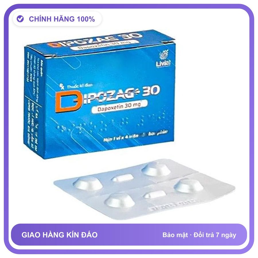 Dipozag 30 - Hỗ Trợ Kéo Dài Thời Gian Quan Hệ (Hộp 4 Viên) Snapshop Chính Hãng