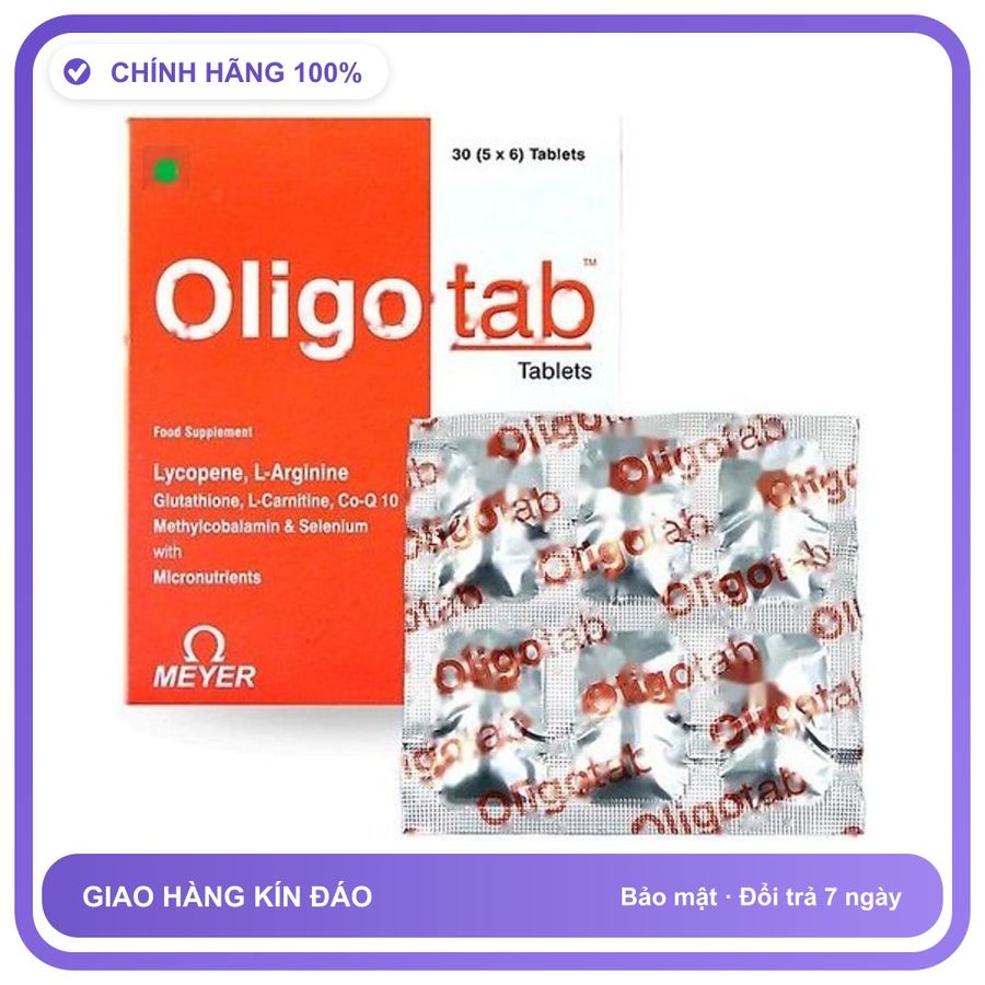 Oligotab Tablets - Dành Cho Nam Giới Trưởng Thành Đang Có Kế Hoạch Sinh Con (Hộp 30 Viên) Snapshop Chính Hãng Hàng Nhập Khẩu
