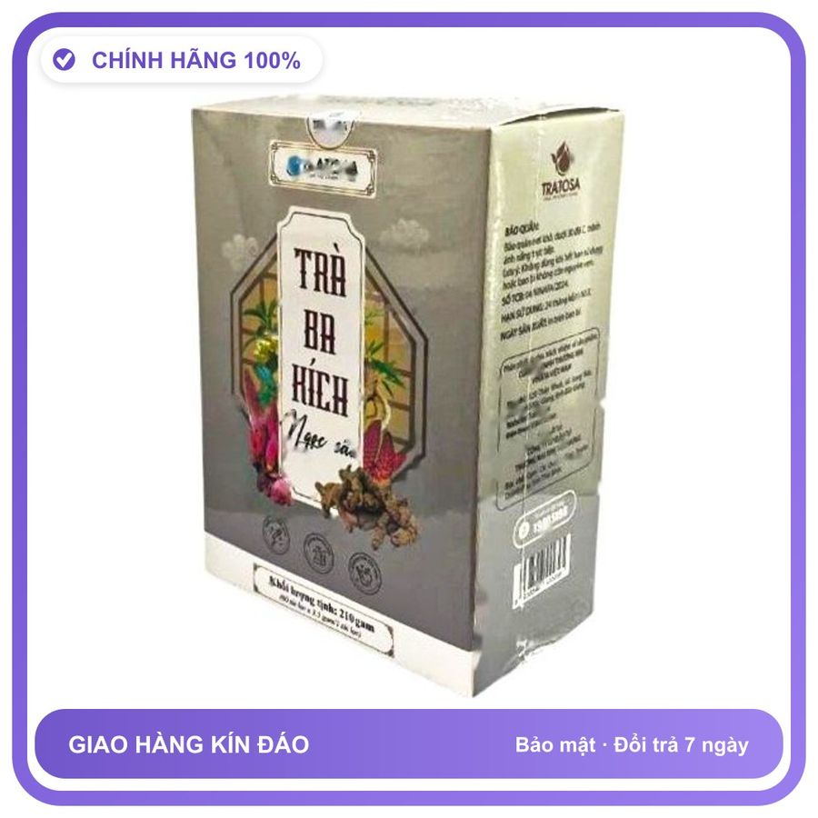 Trà Ba Kích Ngọc Cẩu Tratosa - Hỗ Trợ Bổ Thận, Tráng Dương (Hộp 60 Túi Lọc) Snapshop Chính Hãng Hàng Nhập Khẩu