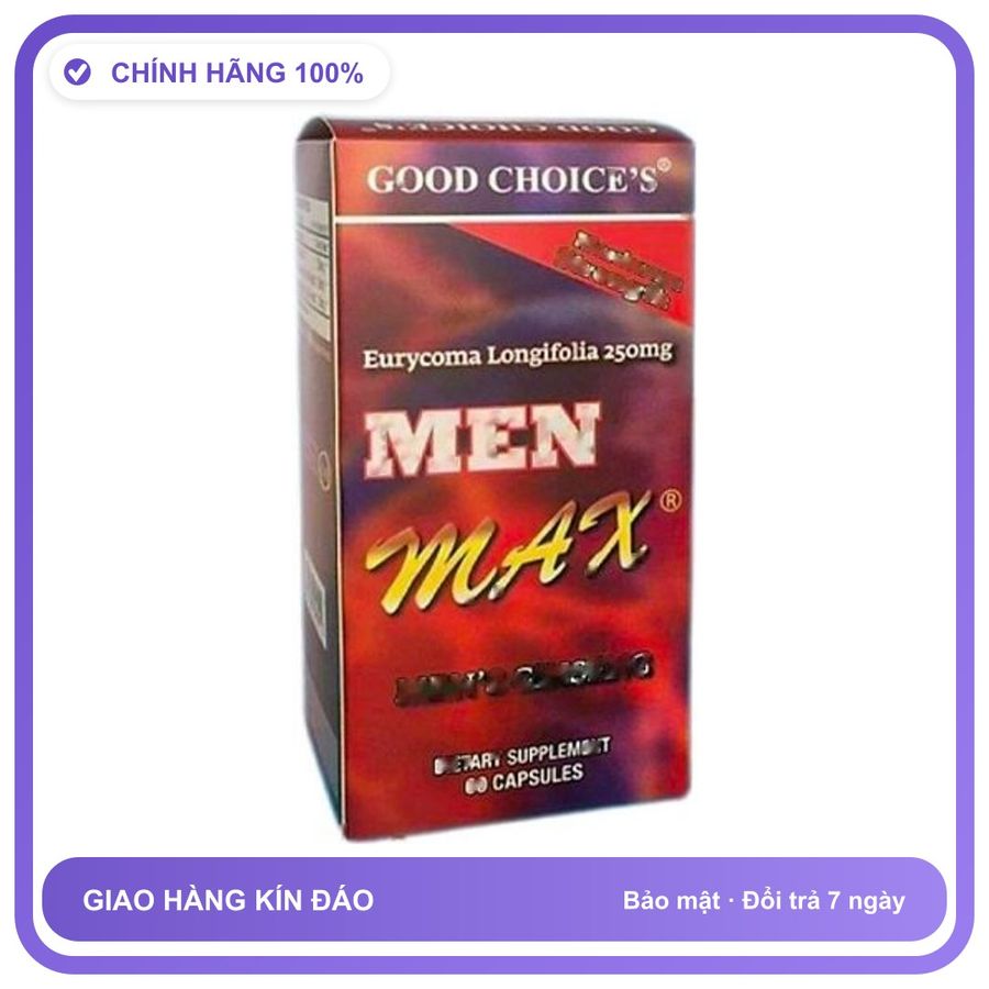 Men Max - Hỗ Trợ Hạn Chế Mãn Dục Ở Nam Giới (Hộp 60 Viên) Snapshop Chính Hãng Hàng Nhập Khẩu