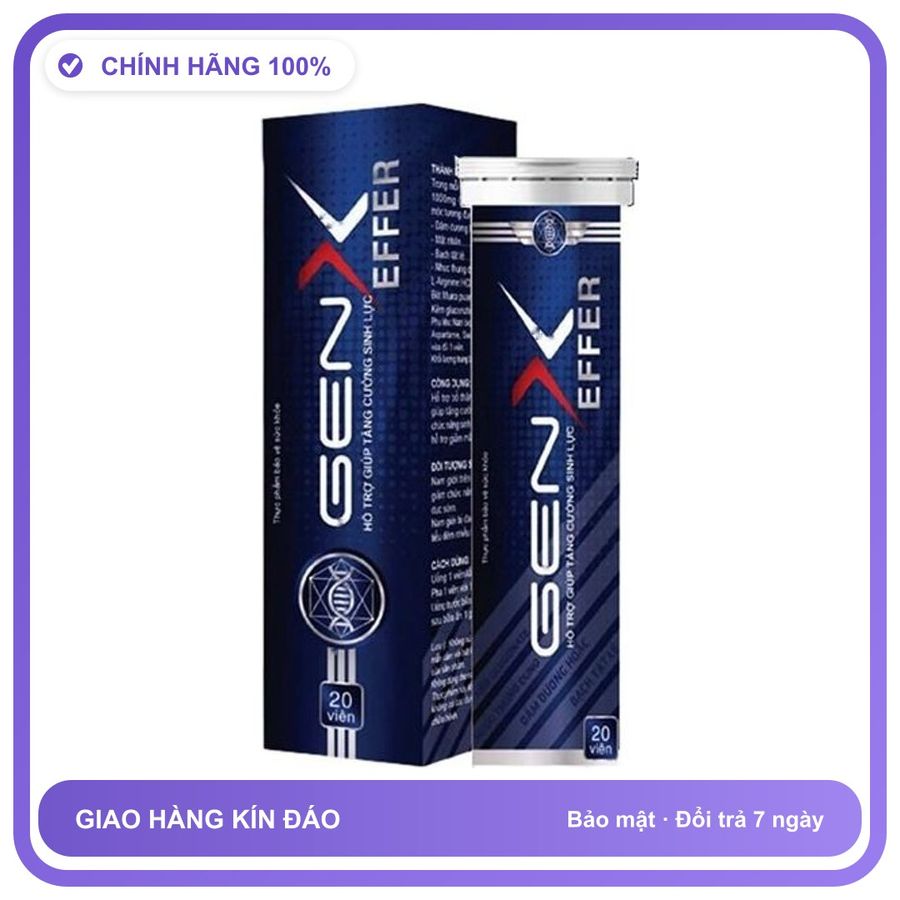 Gen X Effer - Hỗ Trợ Giúp Tăng Cường Sinh Lực Phái Mạnh (Tuýp 20 Viên) Snapshop Chính Hãng