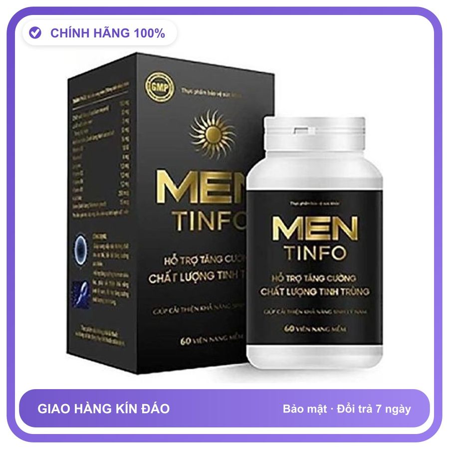 Mentinfo - Hỗ Trợ Bồi Bổ Sinh Lực, Tăng Cường Sinh Lý Nam (Hộp 60 Viên) Snapshop Chính Hãng