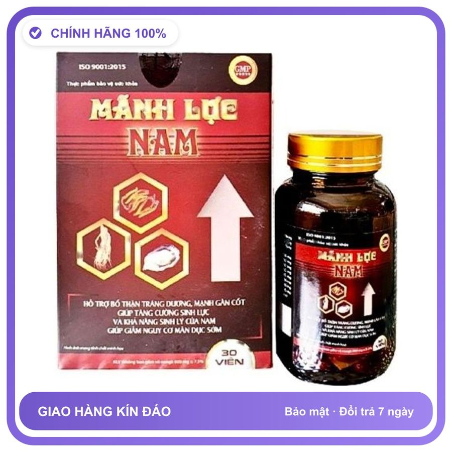 Mãnh Lực Nam - Hỗ Trợ Tăng Cường Khả Năng Sinh Lý Nam Giới (Hộp 30 Viên) Snapshop Chính Hãng