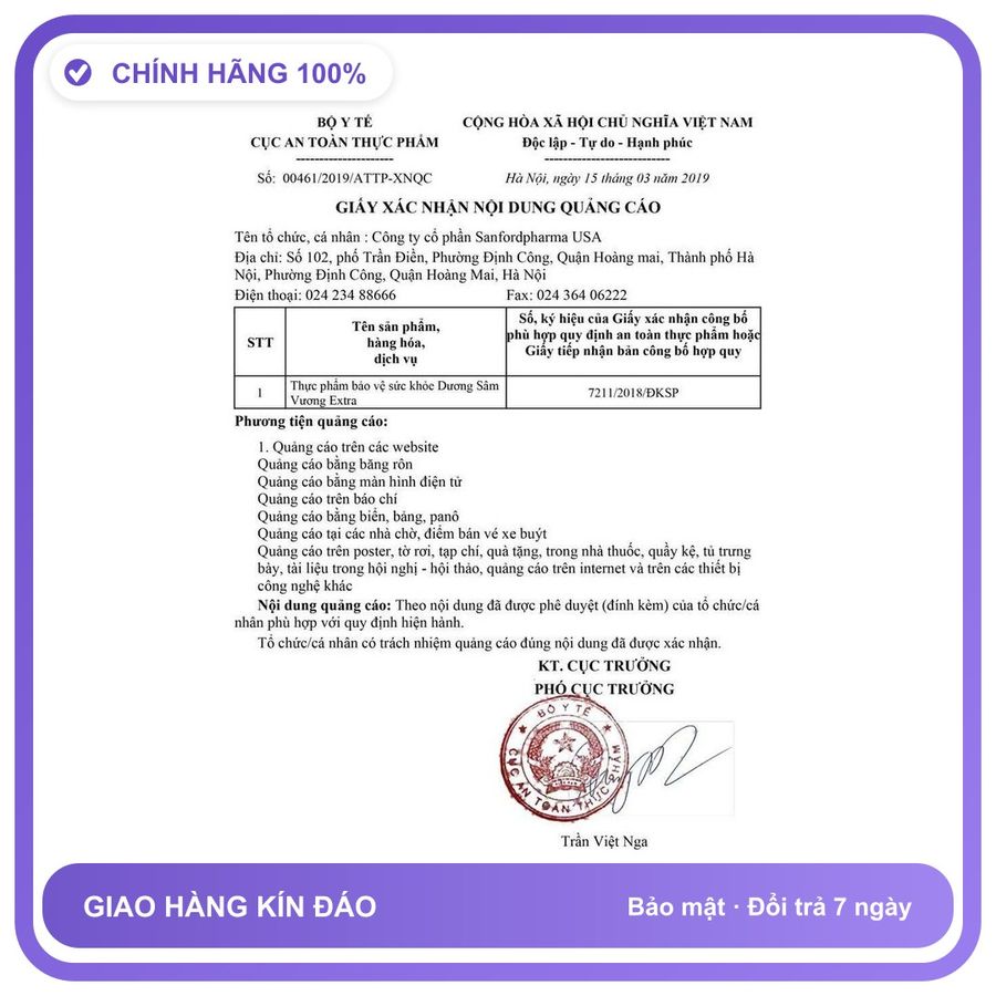Dương Sâm Vương Extra - Hỗ Trợ Bổ Thận, Tăng Cường Sinh Lực (Hộp 30 Viên) Snapshop Chính Hãng Hàng Nhập Khẩu