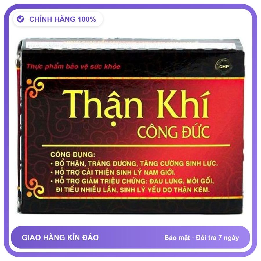 Thận Khí Công Đức - Hỗ Trợ Cải Thiện Sinh Lý Phái Mạnh (Hộp 30 Viên) Snapshop Chính Hãng