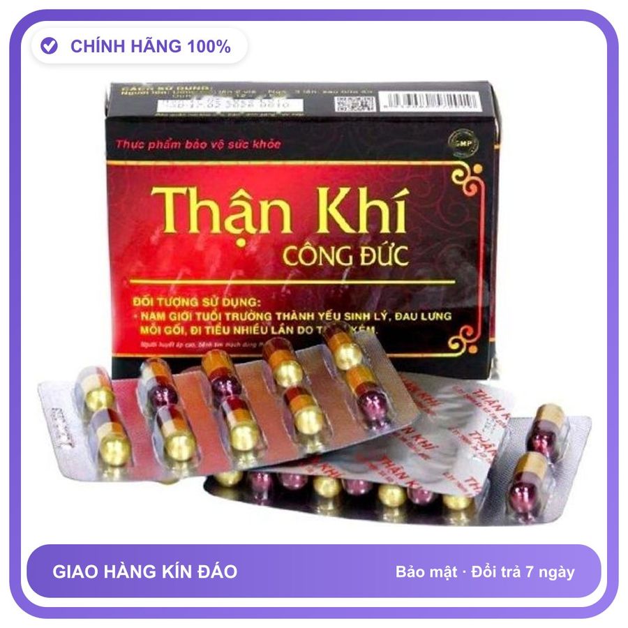 Thận Khí Công Đức - Hỗ Trợ Cải Thiện Sinh Lý Phái Mạnh (Hộp 30 Viên) Snapshop Chính Hãng Hàng Nhập Khẩu