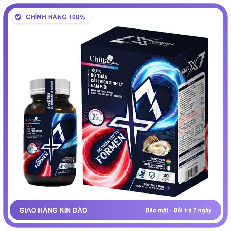 Bổ Thận Tây Tử Formen X7 - Hỗ Trợ Cải Thiện Chức Năng Thận Snapshop Chính Hãng