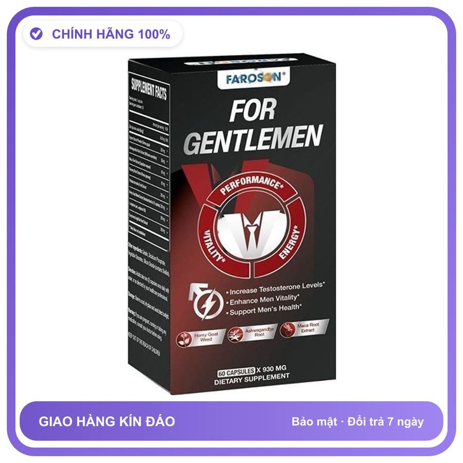 Faroson For Gentlemen - Hỗ Trợ Phái Mạnh Cải Thiện Sức Khỏe Sinh Lý Snapshop Chính Hãng Mẫu Mới