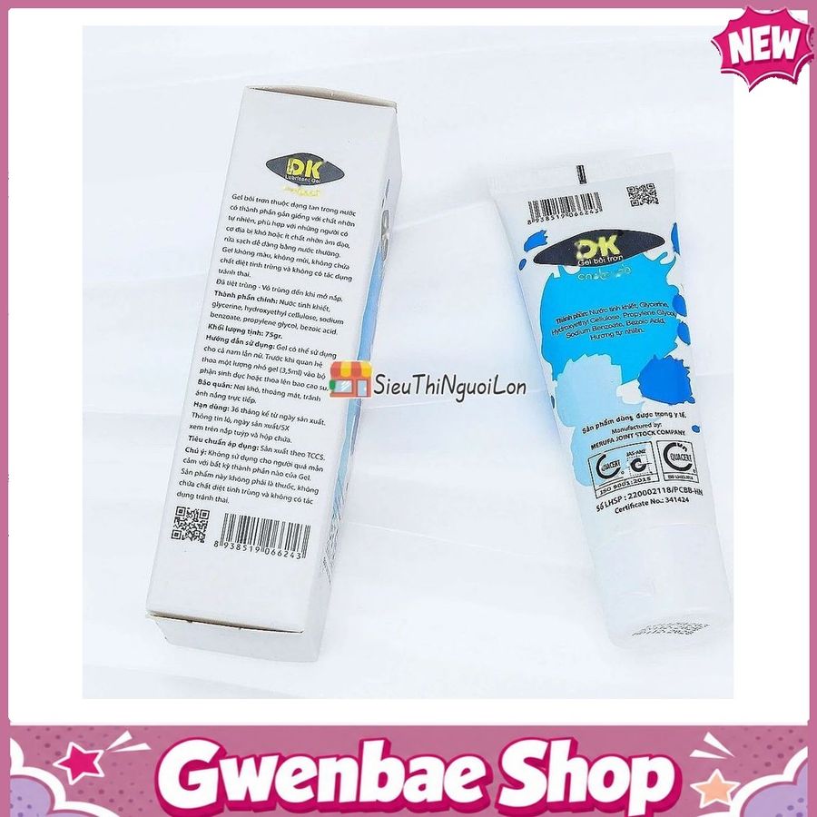 Gel Massage Gốc Nước DK Onetouch Trơn Mượt Tăng Khoái Cảm, An Toàn Dịu Nhẹ Gwenshop Chính Hãng Loại Tốt