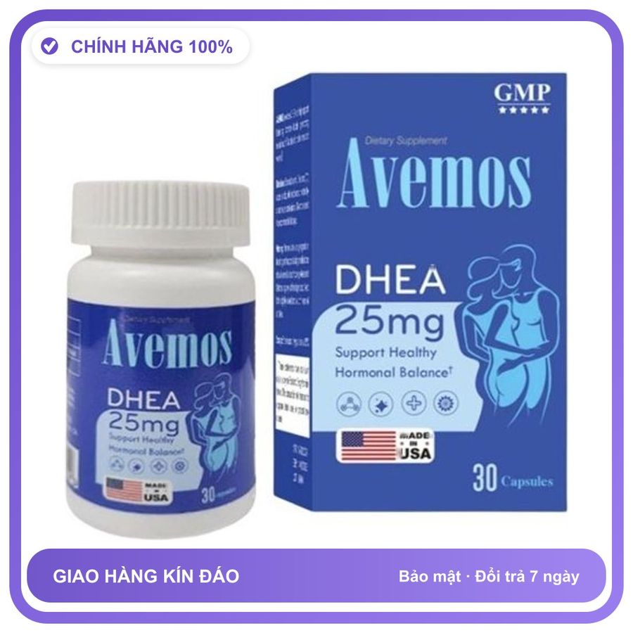 Avemos DHEA 25mg - Hỗ Trợ Sinh Lý Cho Nam Và Nữ Snapshop Chính Hãng