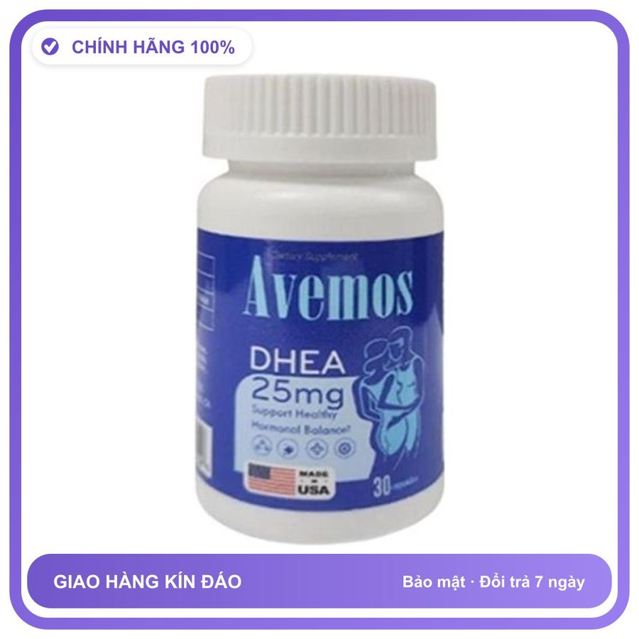 Avemos DHEA 25mg - Hỗ Trợ Sinh Lý Cho Nam Và Nữ Snapshop Chính Hãng Mẫu Mới