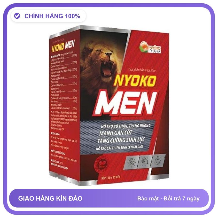 Nyoko Men - Hỗ Trợ Tráng Dương, Mạnh Gân Cốt Snapshop Chính Hãng Mẫu Mới