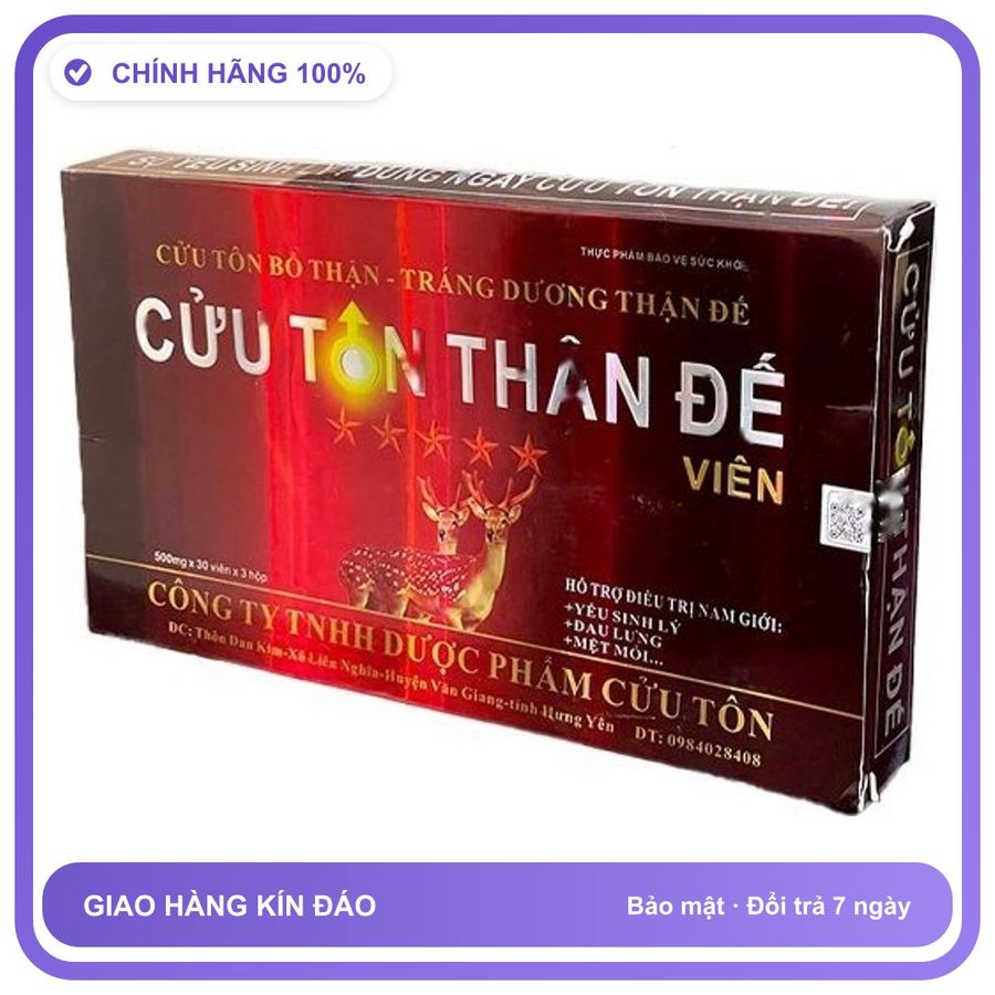 Cửu Tôn Thận Đế - Hỗ Trợ Cải Thiện Sinh Lý Nam Giới Snapshop Chính Hãng Hàng Nhập Khẩu