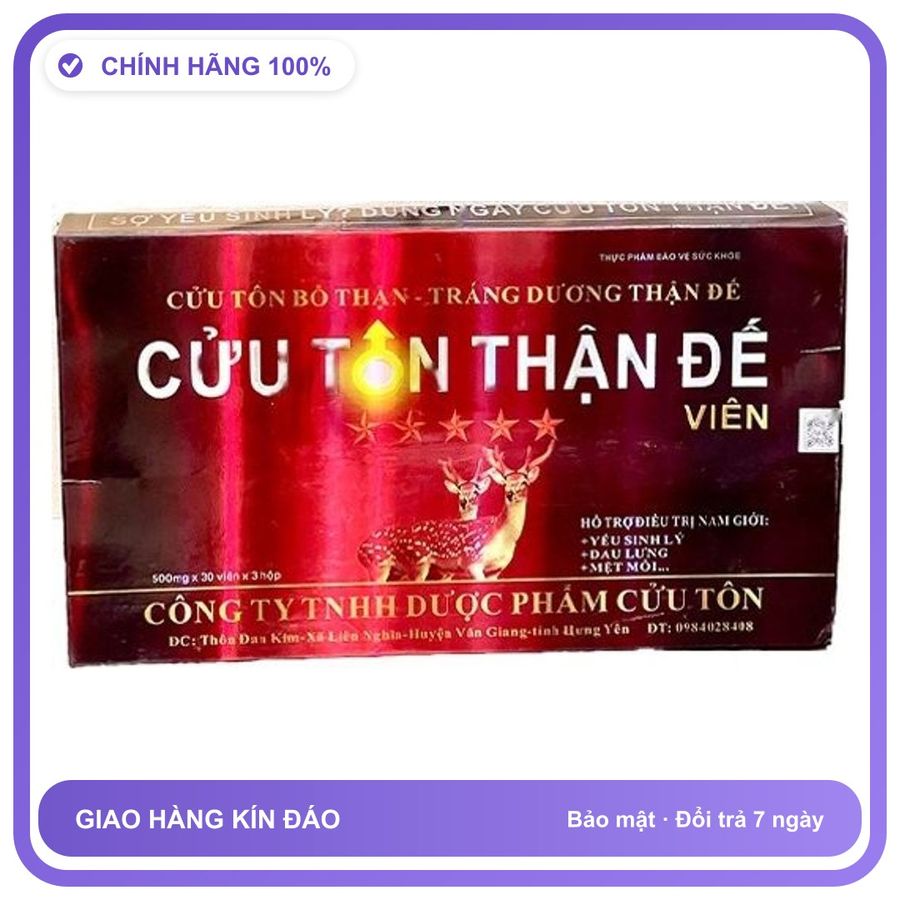 Cửu Tôn Thận Đế - Hỗ Trợ Cải Thiện Sinh Lý Nam Giới Snapshop Chính Hãng Mẫu Mới