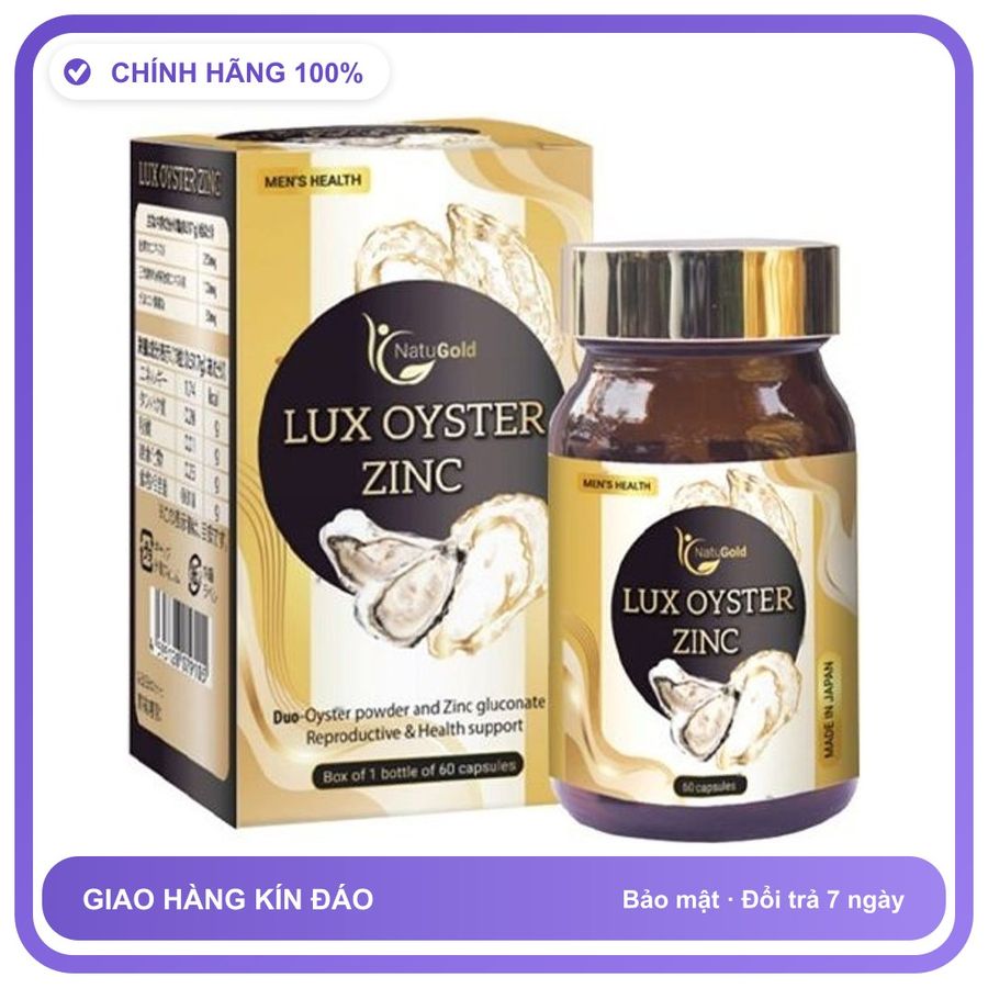 Lux Oyster Zinc - Hỗ Trợ Sức Khỏe Sinh Sản Cho Nam Giới Snapshop Chính Hãng