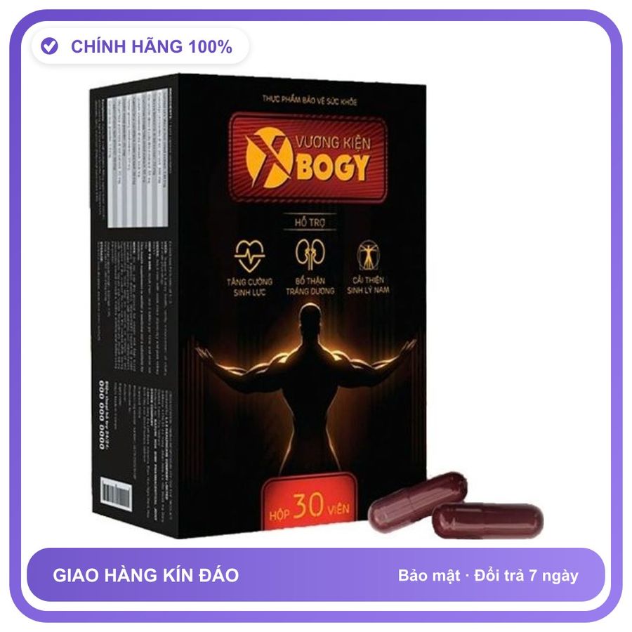 Vương Kiện XBogy - Giúp Tăng Cường Sinh Lực Cho Nam Giới Trưởng Thành Snapshop Chính Hãng
