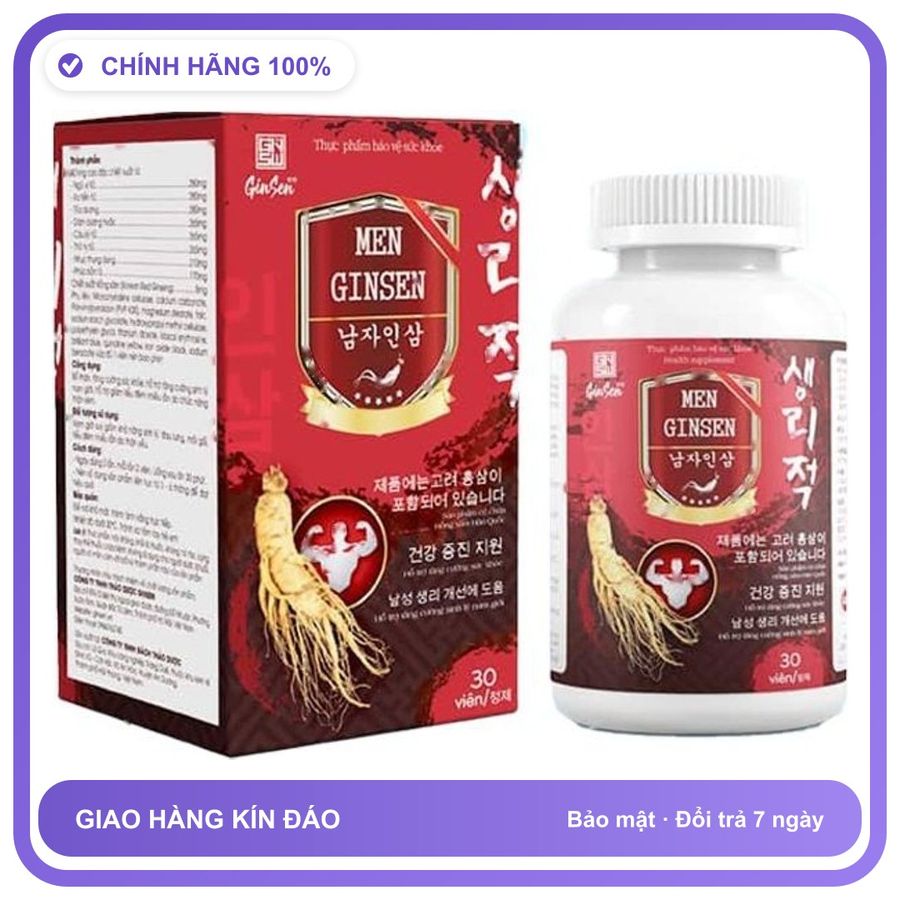 Men Ginsen - Hỗ Trợ Bổ Thận, Tăng Cường Sinh Lý Nam Giới Snapshop Chính Hãng