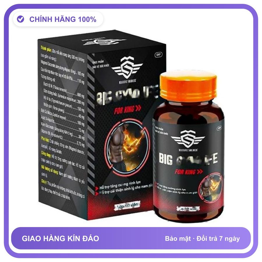 BIG GYMLIFE FOR KING - Cải Thiện Sinh Lý Nam Giới Snapshop Chính Hãng