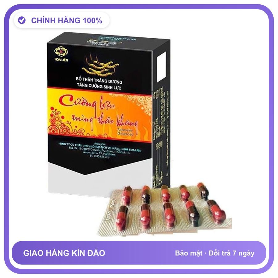 Cường Lực Trùng Thảo Khang - Bổ Thận Tráng Dương Tăng Cường Sinh Lực Snapshop Chính Hãng Hàng Nhập Khẩu