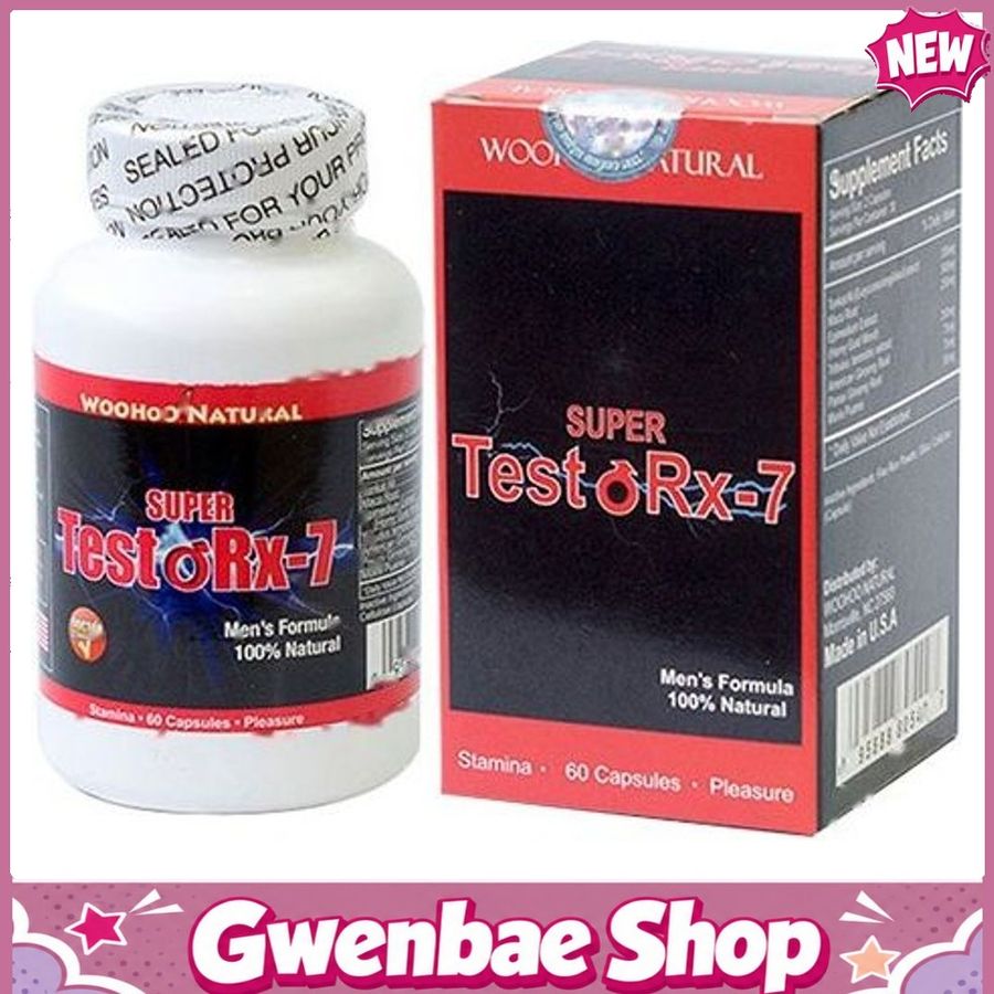 Super Testo Rx-7 - Hỗ Trợ Cải Thiện Tình Trạng Nam Giới Yếu Sinh Lý (Hộp 60 Viên) Gwenshop Bản Tiêu Chuẩn