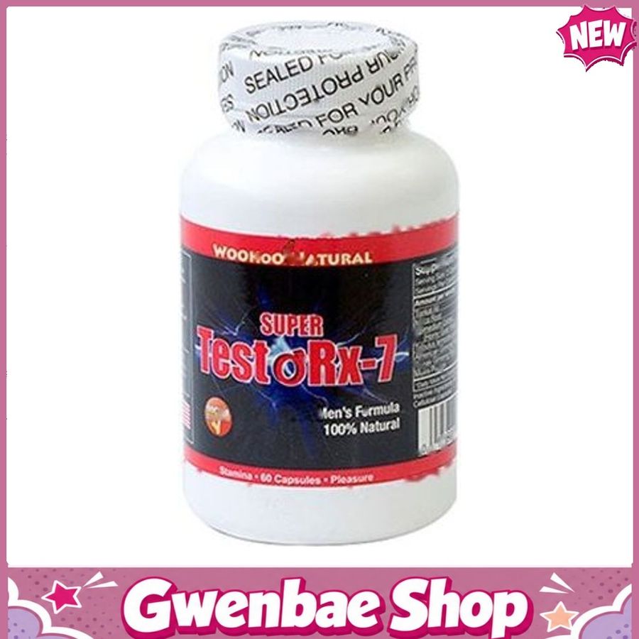 Super Testo Rx-7 - Hỗ Trợ Cải Thiện Tình Trạng Nam Giới Yếu Sinh Lý (Hộp 60 Viên) Gwenshop Chính Hãng Hàng Nhập Khẩu