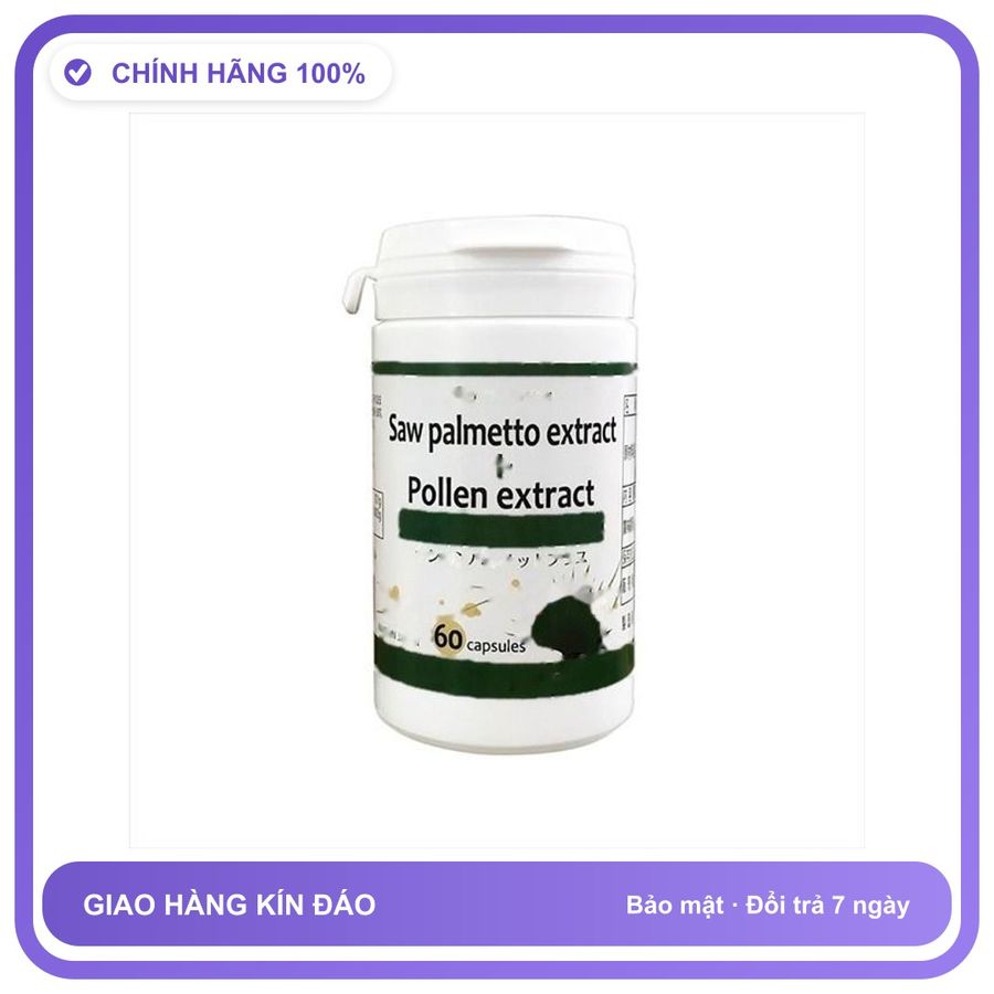 Saw Palmetto Extract Pollen Extract - Hỗ Trợ Các Triệu Chứng Phì Đại Tuyến Tiền Liệt Snapshop Chính Hãng