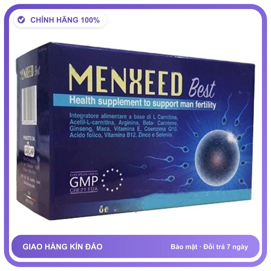 Menxeed Best - Viên Uống Hỗ Trợ Sức Khoẻ Sinh Sản Nam Giới Hộp 60 Viên Snapshop Chính Hãng