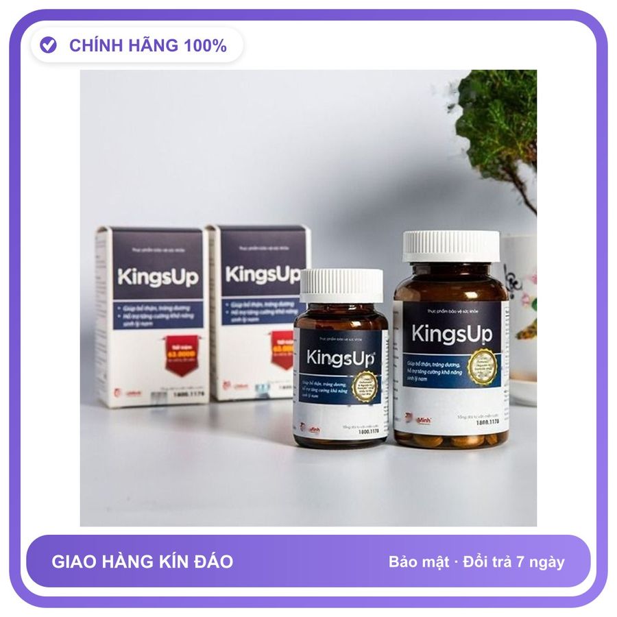 Kings Up - Viên Uống Hỗ Trợ Hạn Chế Quá Trình Mãn Dục Nam (Hộp 80 Viên) Snapshop Chính Hãng Hàng Nhập Khẩu