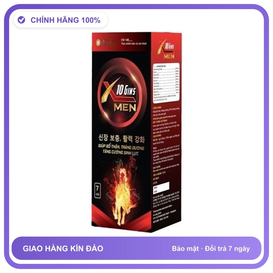 X10 Gins Men - Hỗ Trợ Bổ Thận & Tráng Dương Snapshop Chính Hãng