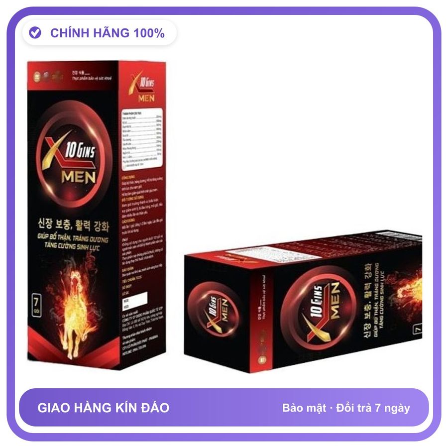 X10 Gins Men - Hỗ Trợ Bổ Thận & Tráng Dương Snapshop Chính Hãng Hàng Nhập Khẩu