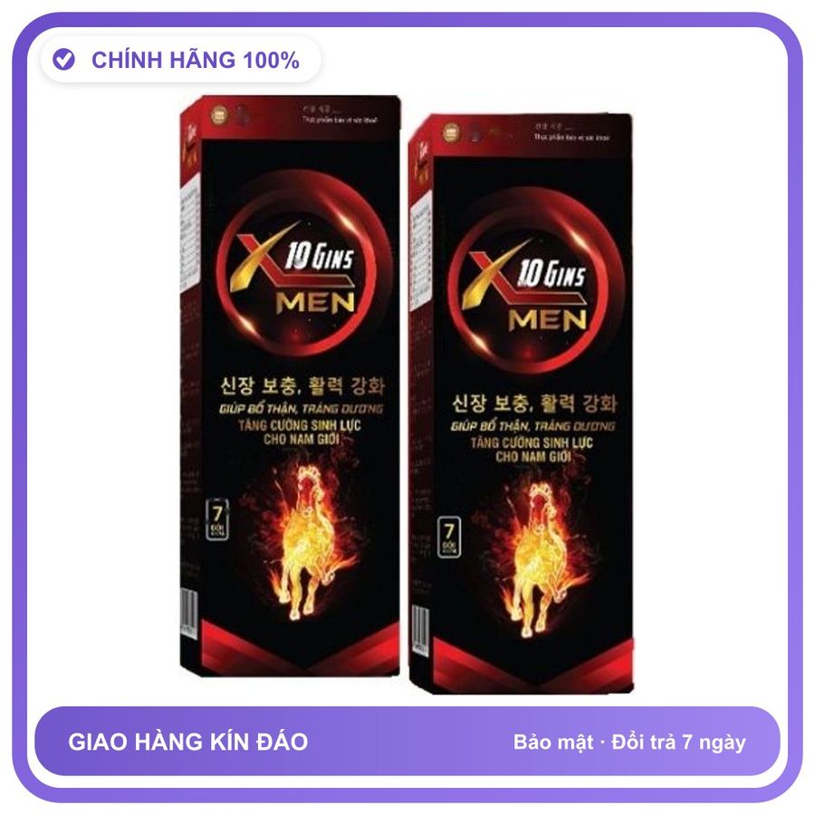 X10 Gins Men - Hỗ Trợ Bổ Thận & Tráng Dương Snapshop Chính Hãng Mẫu Mới