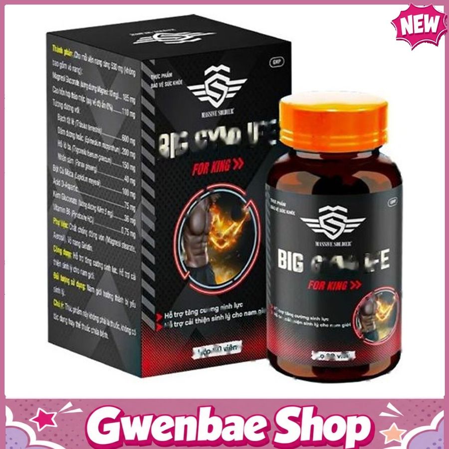 BIG GYMLIFE FOR KING - Cải Thiện Sinh Lý Nam Giới Gwenshop Chính Hãng