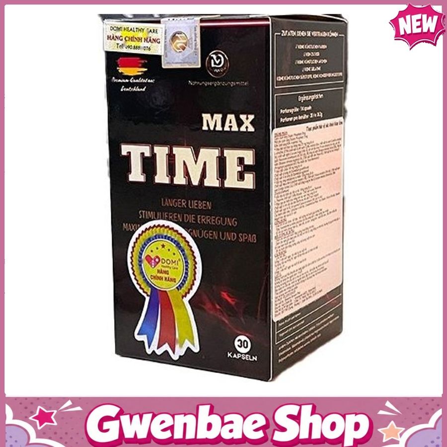 Max Time - Bồi Dưỡng Khí Huyết Giúp Dưỡng Thận Gwenshop Chính Hãng Hàng Nhập Khẩu