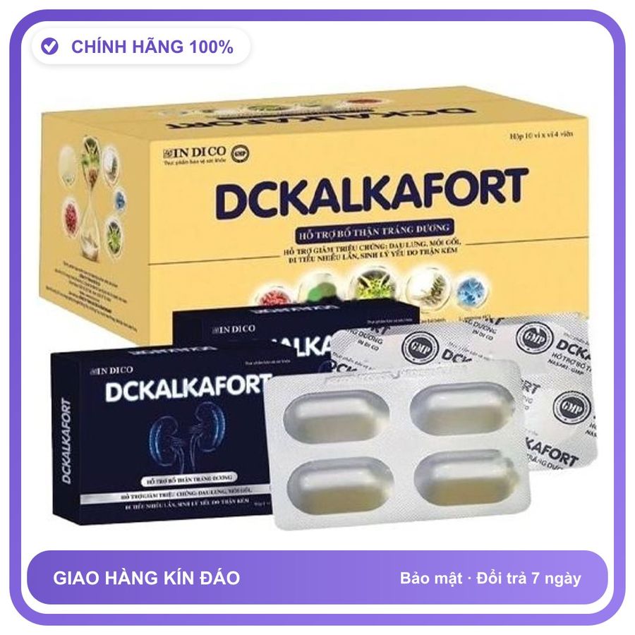 DCKALKAFORT - Viên Uống Hỗ Trợ Bổ Thận Tráng Dương (Hộp 30 Viên) Snapshop Chính Hãng