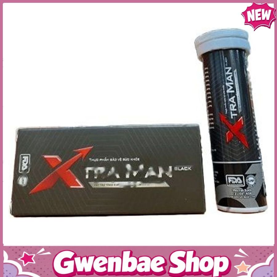 Viên Sủi XtraMan Black - Giúp Cải Thiện Chức Năng Sinh Lý Nam Giới Gwenshop Chính Hãng