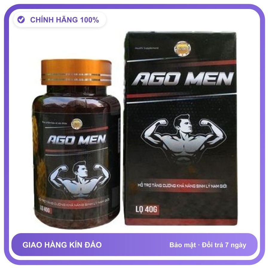 Ago Men - Hỗ Trợ Bổ Thận & Tăng Cường Sinh Lý (Hộp 40g) Snapshop Chính Hãng