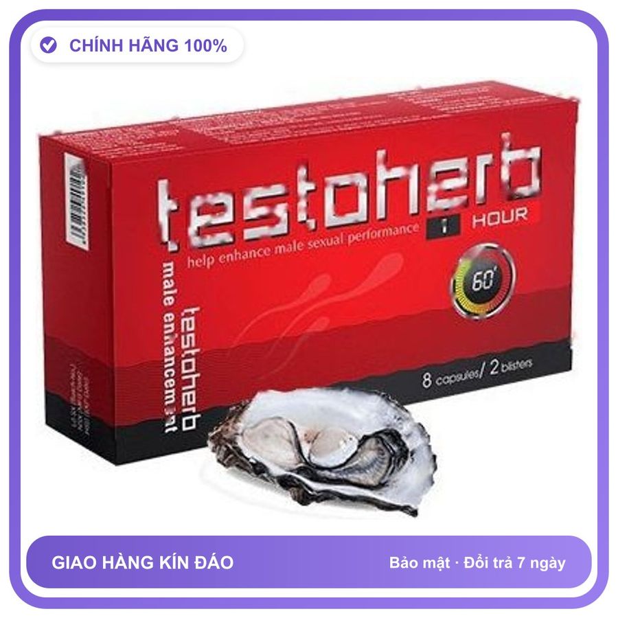 Testoherb 1 Hour - Hỗ Trợ Kéo Dài Thời Gian Quan Hệ (Hộp 16 Viên) Snapshop Chính Hãng