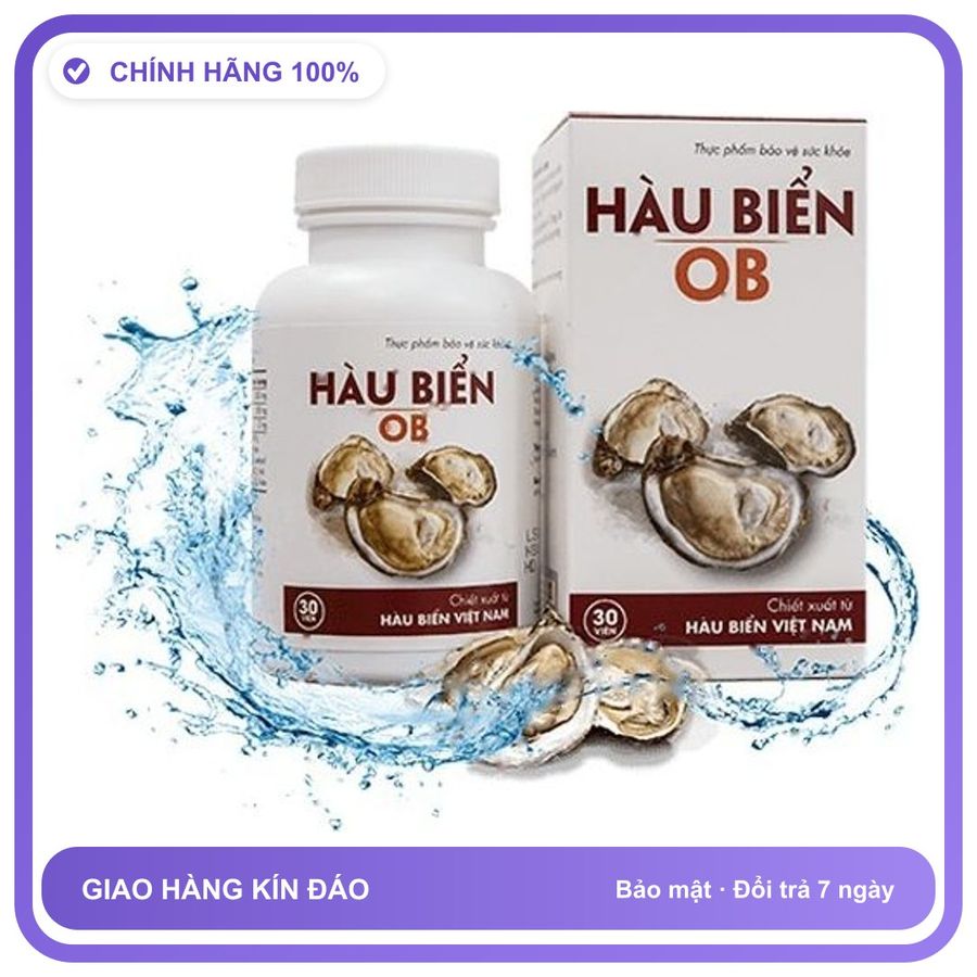 Tinh Hàu Biển OB - Tăng Sức Mạnh, Khỏe Tinh Trùng Snapshop Chính Hãng Mẫu Mới