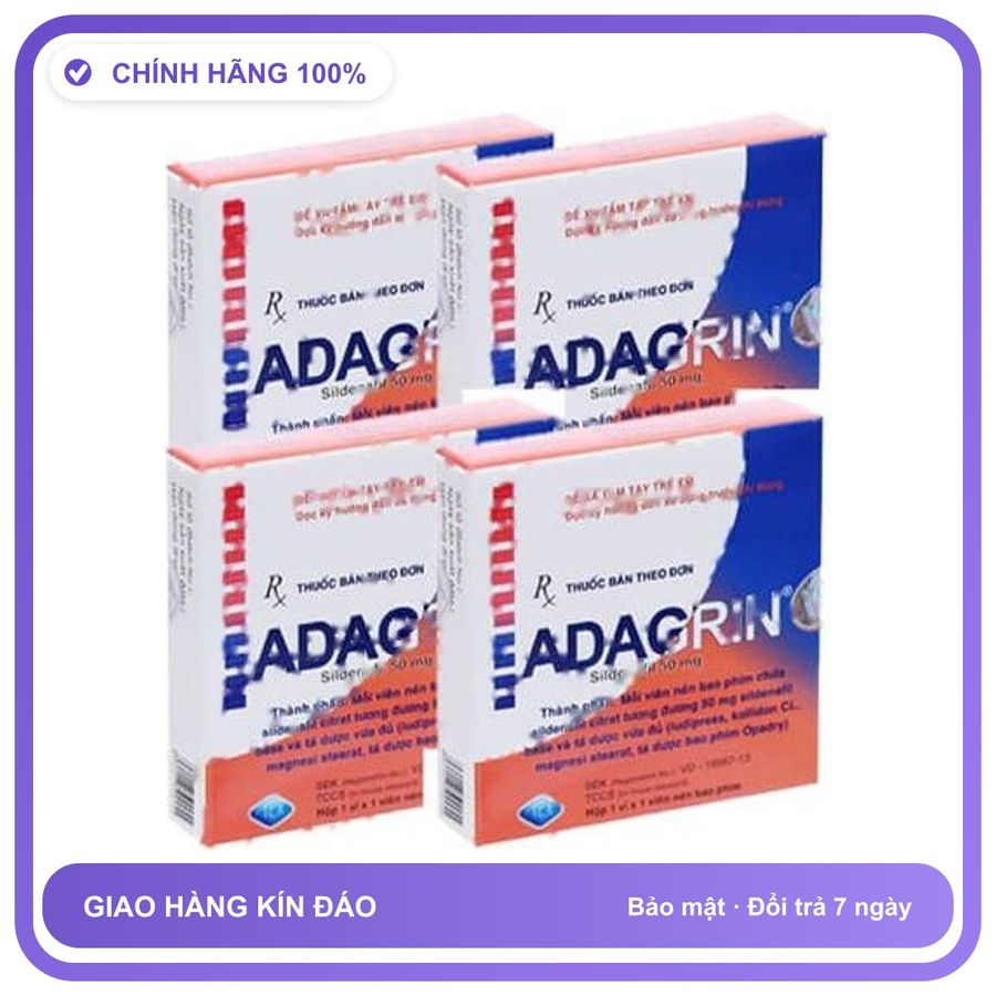 Thuốc Điều Trị Rối Loạn Sinh Lý Nam ADAGRIN 50mg Snapshop Chính Hãng Hàng Nhập Khẩu