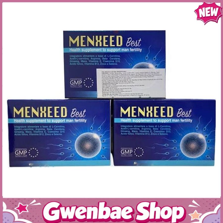 Menxeed Best - Viên Uống Hỗ Trợ Sức Khoẻ Sinh Sản Nam Giới Hộp 60 Viên Gwenshop Chính Hãng Hàng Nhập Khẩu