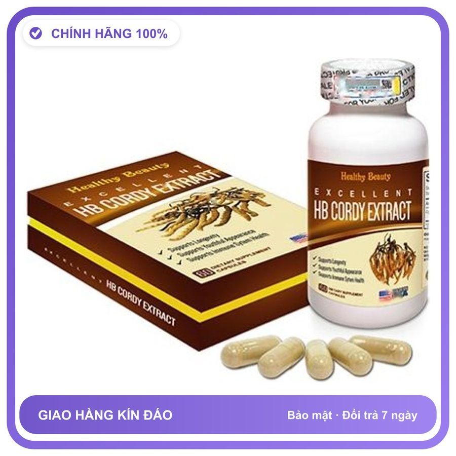 Đông Trùng Hạ Thảo HB CORDY EXTRACT - Giúp Làm Chậm Quá Trình Lão Hóa, Tăng Cường Sức Khỏe Snapshop Chính Hãng