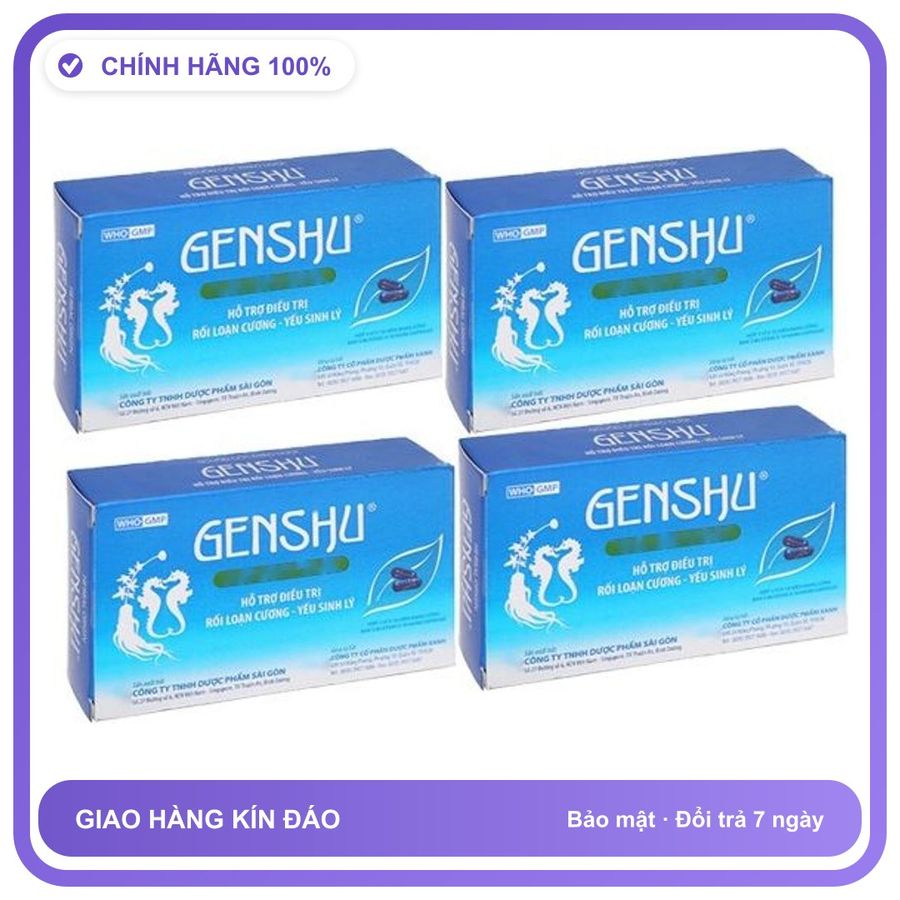 Viên Sinh Lý Genshu - Giúp Bổ Thận, Tráng Dương & Yếu Sinh Lý (Hộp 30 Viên) Snapshop Chính Hãng Mẫu Mới