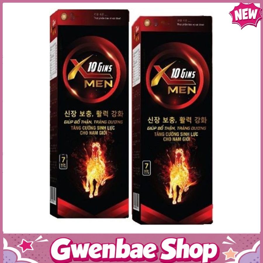 X10 Gins Men - Hỗ Trợ Bổ Thận & Tráng Dương Gwenshop Chính Hãng Mẫu Mới